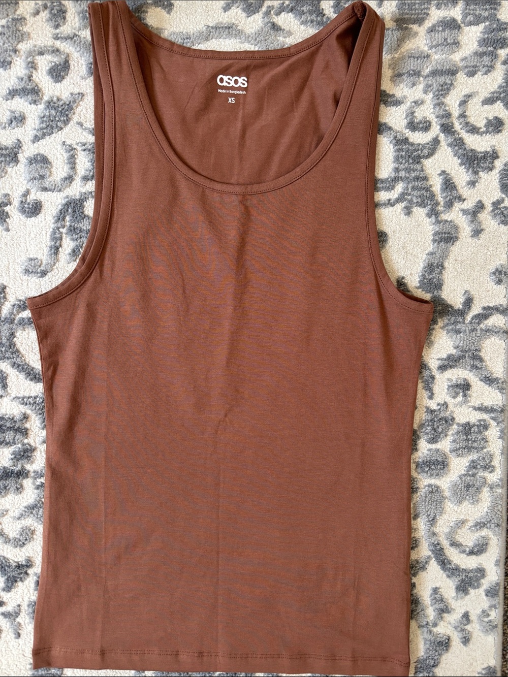 ASOS Rustic Brown Scoop Neck Tank Top